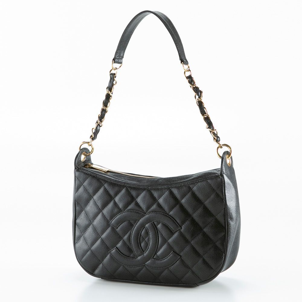 Chanel One Shoulder Caviar Skin Bag